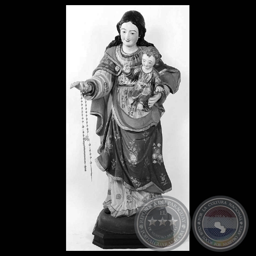 VIRGEN DEL ROSARIO, Taller jesuítico. s. XVIII - CAV/MUSEO DEL BARRO